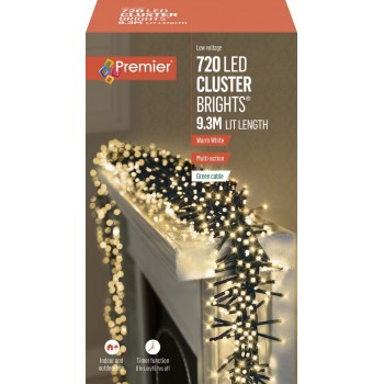CLUSTER LIGHT WARM WHITE 9.3M 720